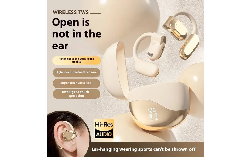 Open-ear Bluetooth Headphones Wireless Clip-on Sports Earbuds With 30h Playtime Ipx5 Waterproof Stable Fit For Running G