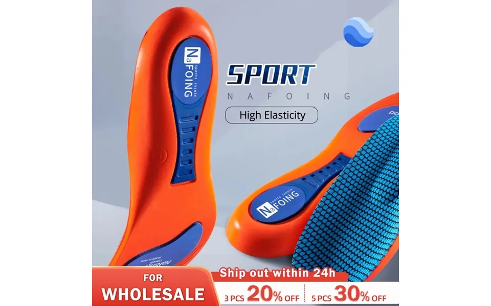 Orthopedic Sports Elasticity For Shoes Sole Unisex Technology Shock Absorption Breathable Running Insoles
