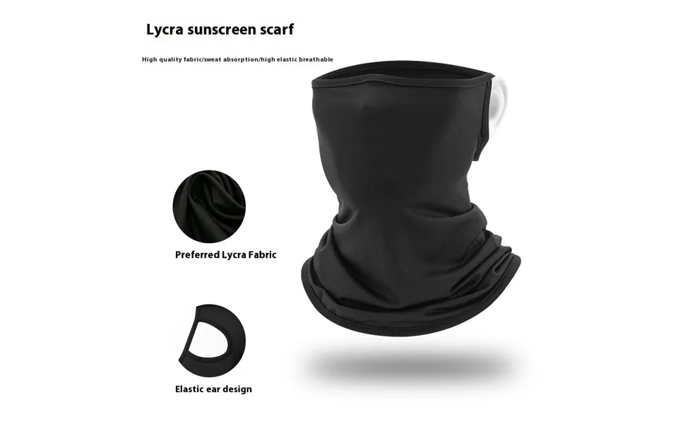 Outdoor Cycling Masked Hanging Ear Bib Neck Head Cover Face Mask Multifunctional Magic Bandana Neck Cover