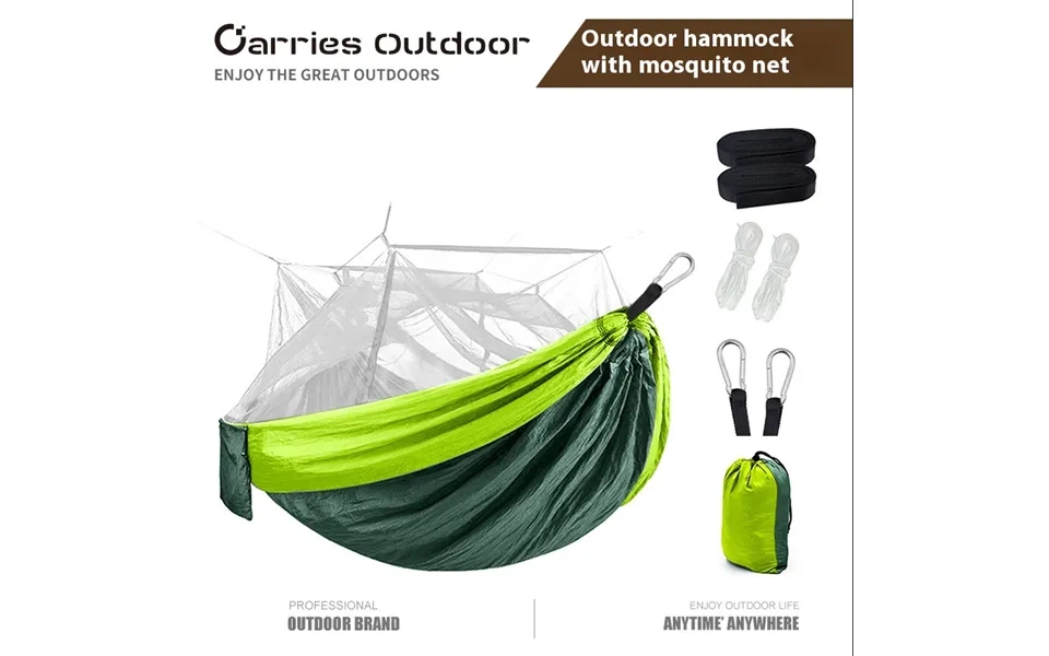 Parachute Cloth Mosquito Net Hammock Outdoor Items 210t Nylon Spun Outdoor Hammock With Mosquito Net