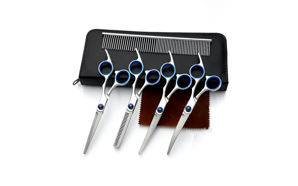 Pet Beauty Scissors Professional Hair Trimming Set Bending Teeth Trimmers Teddy Dog's Own Hair Trimming Tools