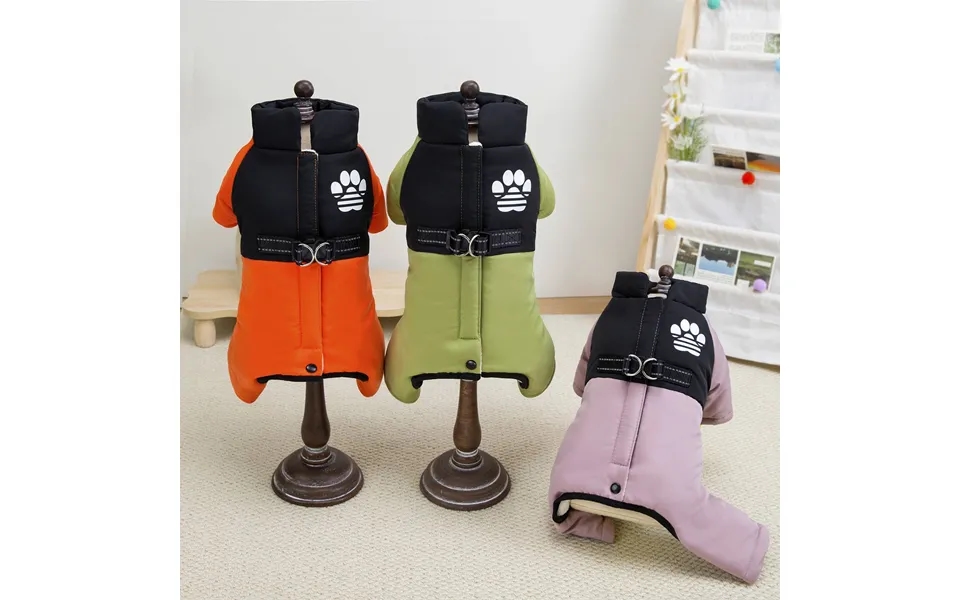 Pet Clothes Handsome Dog Ski Four Legged Clothes Teddy Bichon Autumn And Winter Thickened Cotton Clothes For Small Dogs