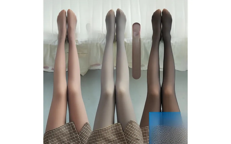 Plus Size Stewardess Gray Pantyhose Autumn And Winter Transparent Thickened Transparent Women's Light Leg Artifact Cross
