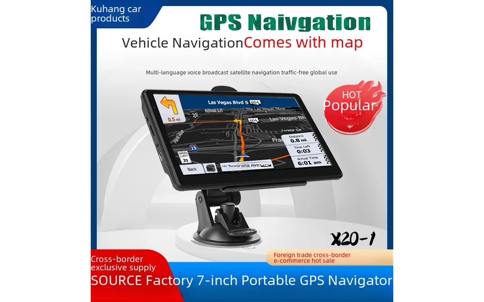 Portable 7 Inch Car Gps Navigator Hd 8g Car Truck United States Europe General