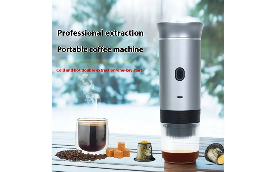 Portable Espresso Machine - 3-in-1 Capsule Coffee Maker For Nespresso & Ground Coffee