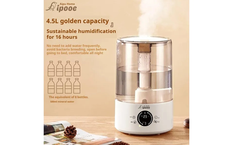 Powerful Ultrasonic Humidifier - 6l Large Capacity, Quiet Operation, Top-fill Design With Aromatherapy Function For Home