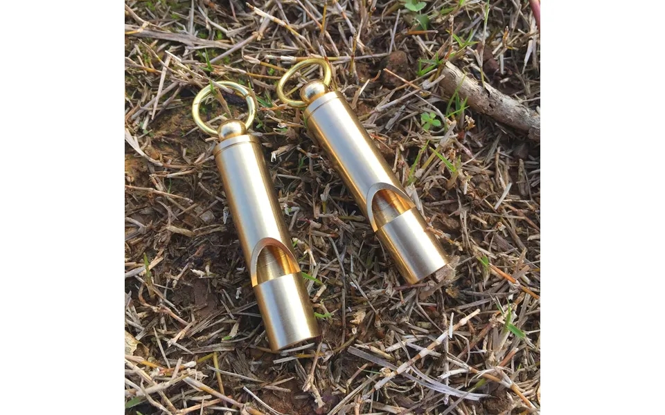 Premium Solid Brass Whistle Ultra-loud Emergency Survival Tool For Outdoor - Hiking