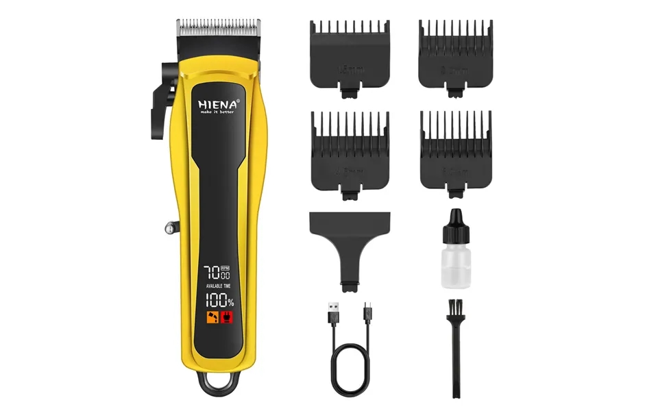 Professional Barber Clippers - Rechargeable Cordless Hair Trimmer For Men, Women, Kids & Pets, Stainless Steel Blade, Lo