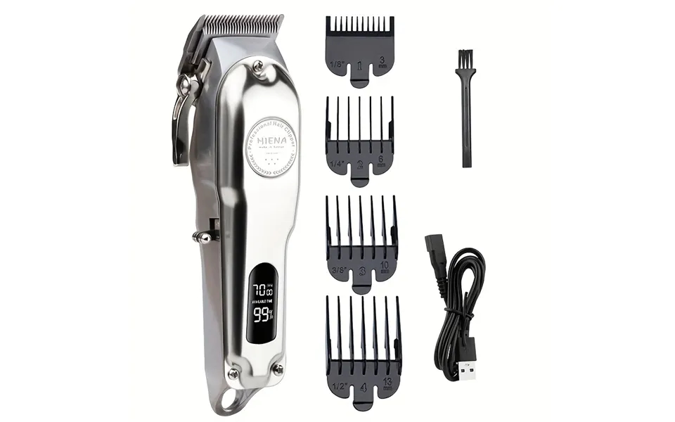 Professional Hair Clippers For Men Cordless Set - Hair Cutting Kit & Zero Gap T-blade Trimmer Combo,with Led Display