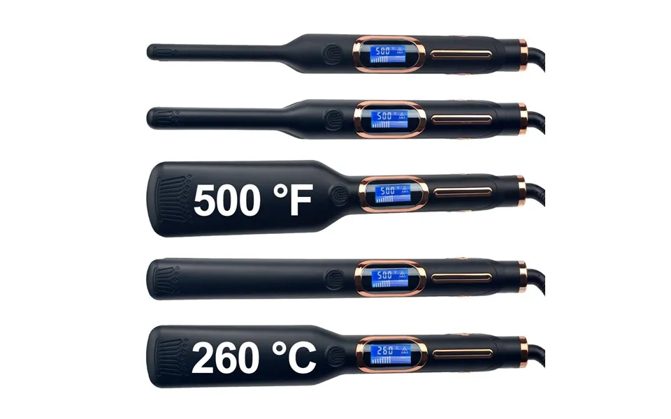 Professional Hair Straightener Mch Ceramic Flat Iron With Lcd Display Ionic & Adjustable Temp