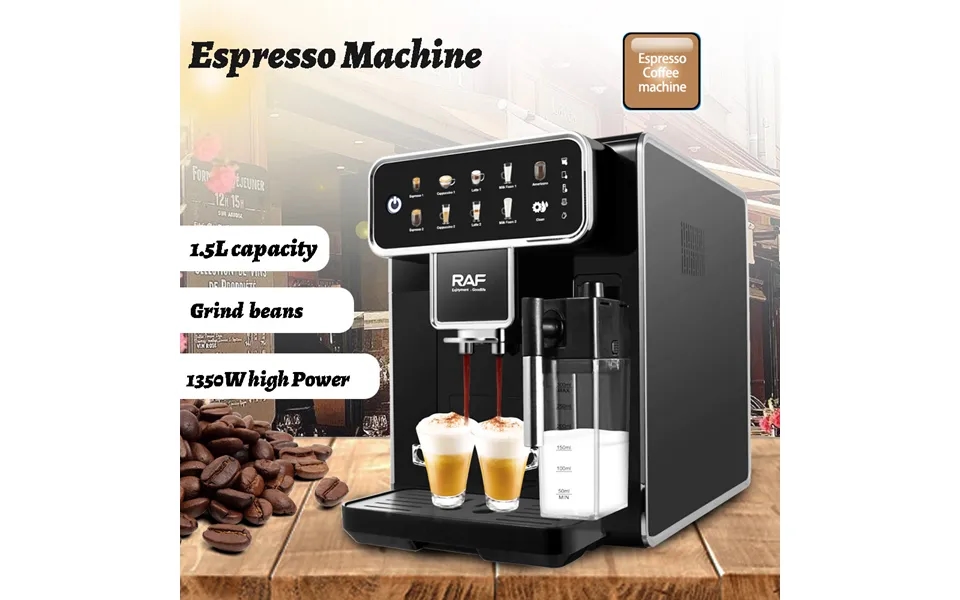 Professional Italian Espresso Machine With Built-in Grinder & Steam Wand 15-bar Pump Pressure - 1