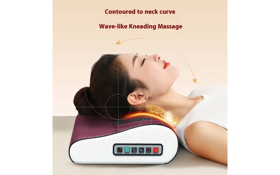 Professional Neck And Back Massager With Heat - 6 Kneading Nodes, 3 Speed Levels, Multiple Modes