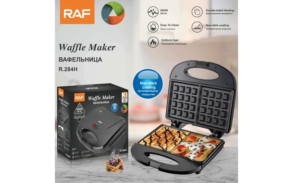 Raf European-style Household Double-sided Heated Sandwich Maker - Multi-function Grilled Steak Waffle Breakfast Maker