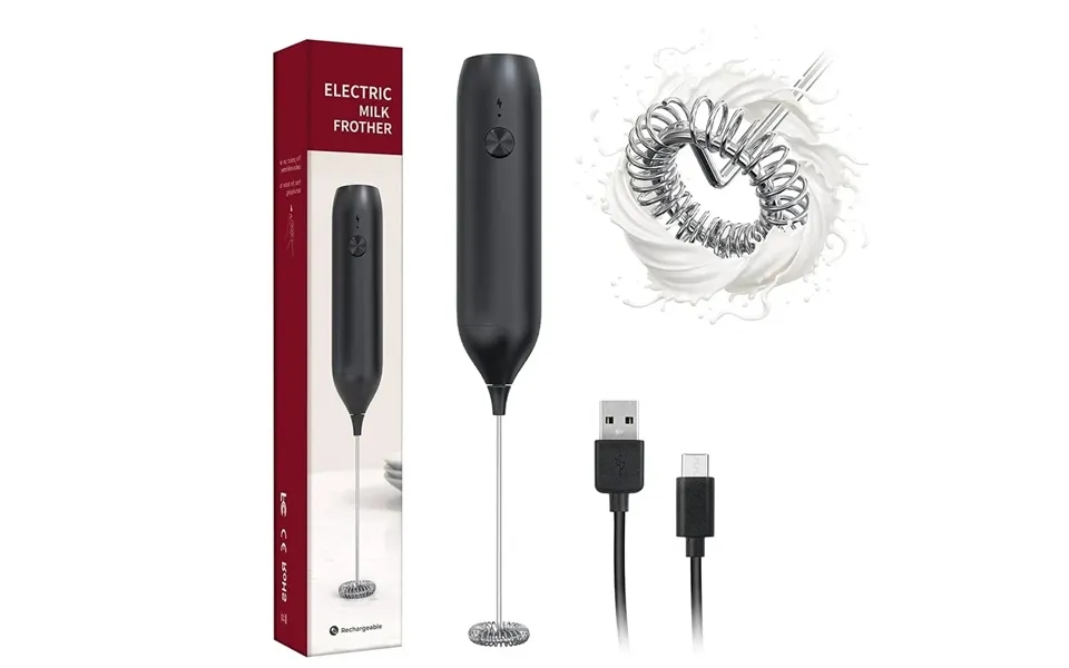 Rechargeable Milk Electric Blender Handheld Wand For Coffee Beverage Blender - Cappuccino Mini Frother