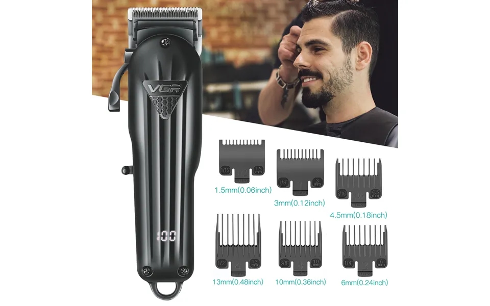 Rechargeable Vgr Professional Hair Clipper Hair Trimmer For Men Shaver Hair Cutting Machine Barber Accessories Cut Machi