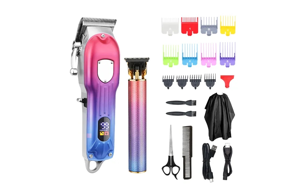 Ruixingst 1 Set Electric Hair Clipper High Speed Anti-slip With Guide Combs Hair Trimmer Rechargeable Shaver Beard Cut M