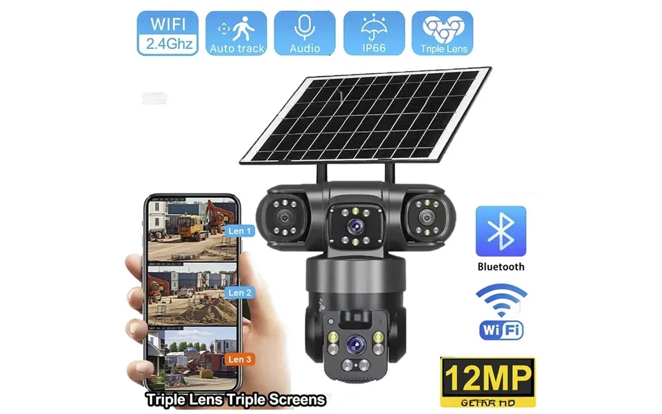 Security Cameras Solar 4g Outdoor Waterproof Ball Machine Hd Monitoring Without Wiring Mobile Phone Remote Viewing Probe
