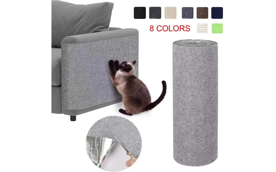 Selbstklebende Katzenkratzmatte - Zuschneidbarer Katzenteppich