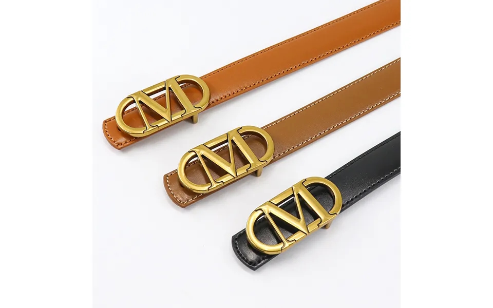 Selling 2023 Hot New Alloy Letter Smooth Buckle Women's Belt Casual Versatile Retro Belt