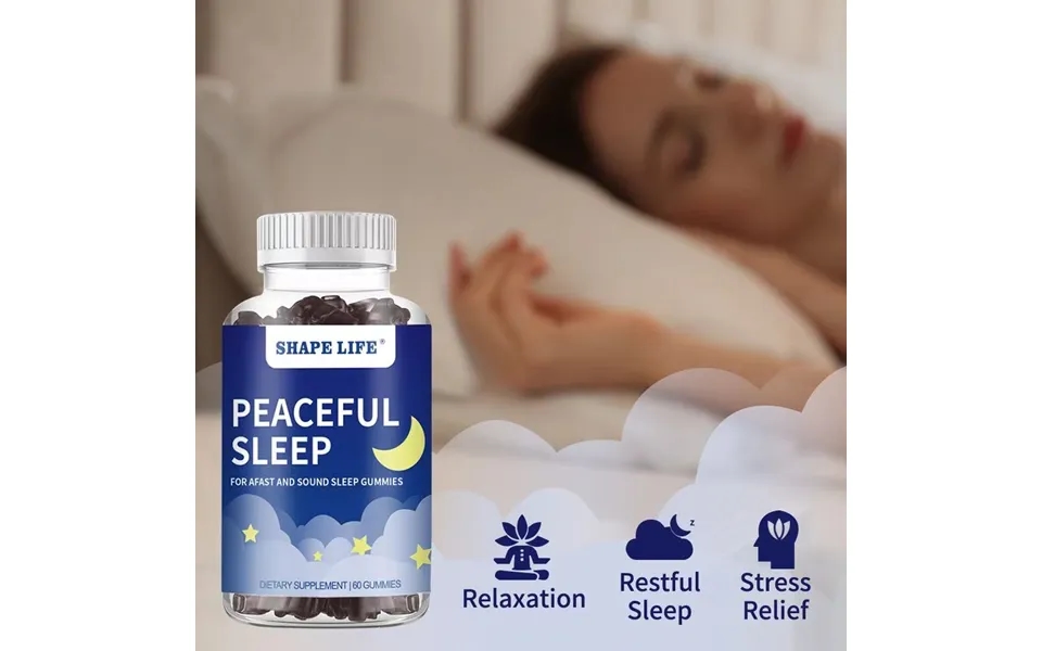 Shape Life Peaceful Sleep Melatonin Gummies Help Sleeping Gummy