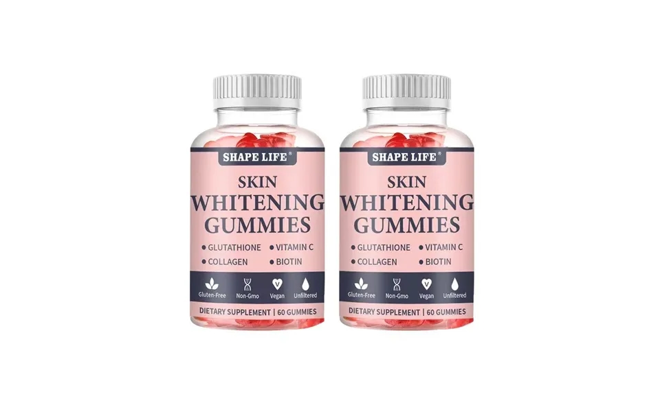 Shape Life Skin Whitening Gummies Glutathione Collagen Biotin Vitamin C Dietary Suppletment Gummy