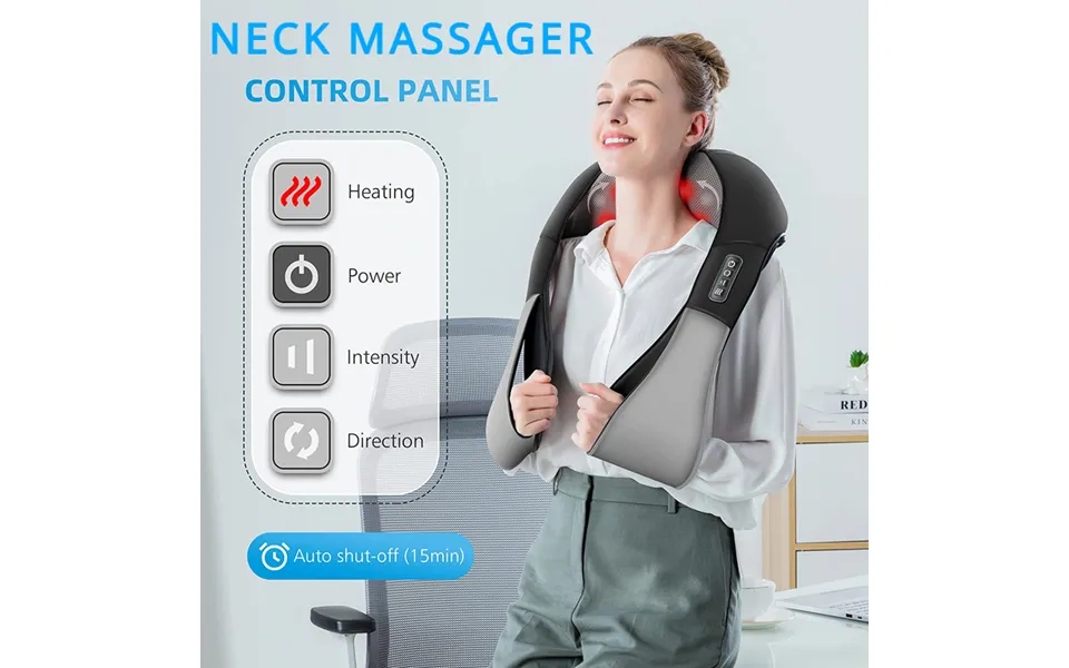 Shiatsu Back And Neck Electric Massager - Shoulder Pillow