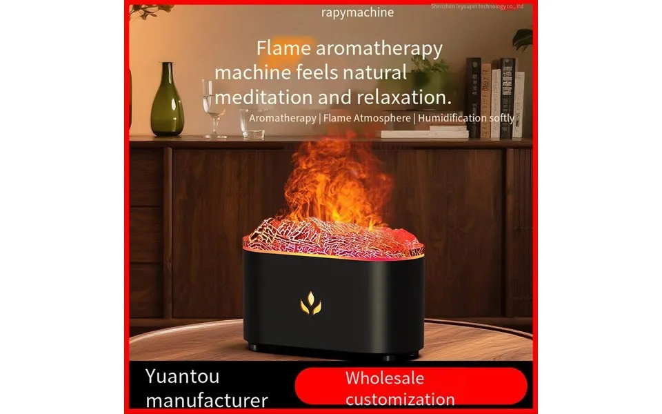 Simulated Flame Aromatherapy For Home Use - Usb Desktop Automatic Fragrance Sprayer