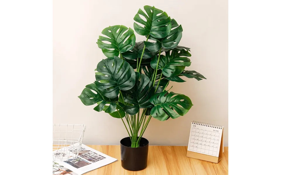 Simulation Plastic 18 Head Turtle Leaf Living Room Decoration Potted Green Plant Background Wall Flower Arrangement Gree