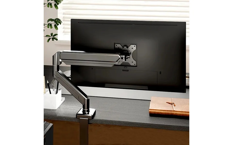 Single Mount Bracket For 14 32 Screens Height Adjustable Arm With C-clamp Home Office Monitor Stand