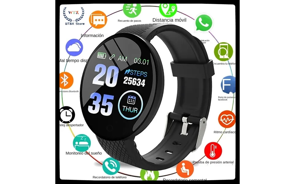 Smart Watch Men Women Smart Bracelet Smartwatch Waterproof Smart Touch Screen Bracelet Smartband Led D18 For Xiaomi Andr