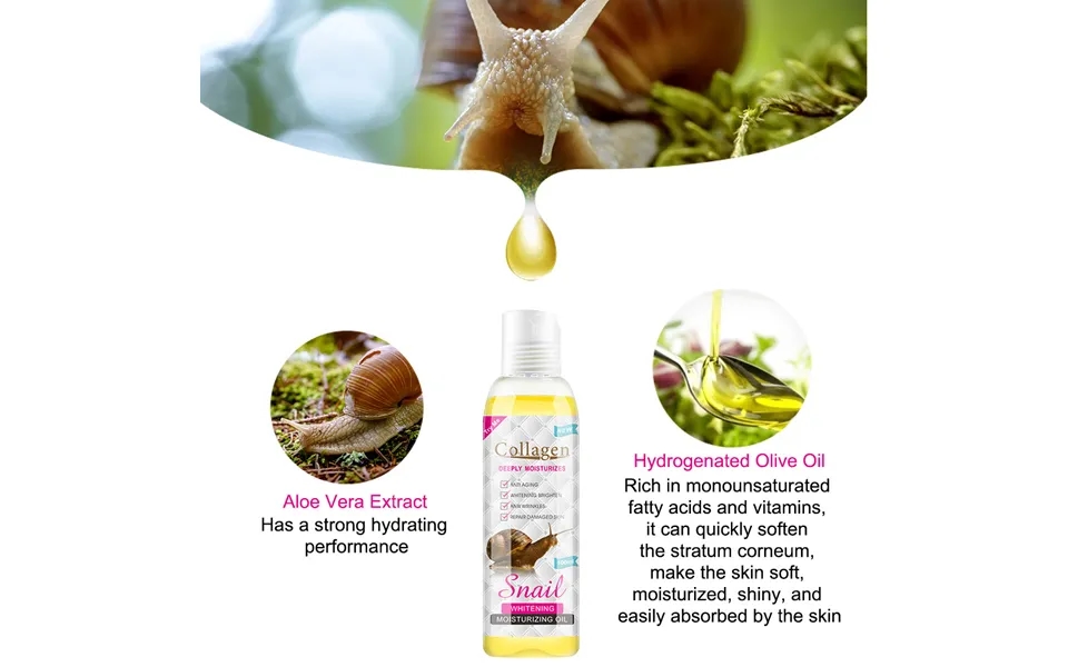 Snail Moisturizing Oil Body Care Massage Oil Shrinking Pore Essential Oil Body Oil