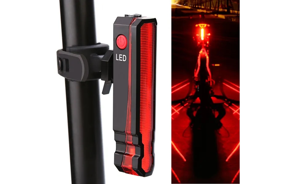 Sportlife Usb Rechargeable Laser Led Bike Taillight Bicycle Rear Safety Warning Light