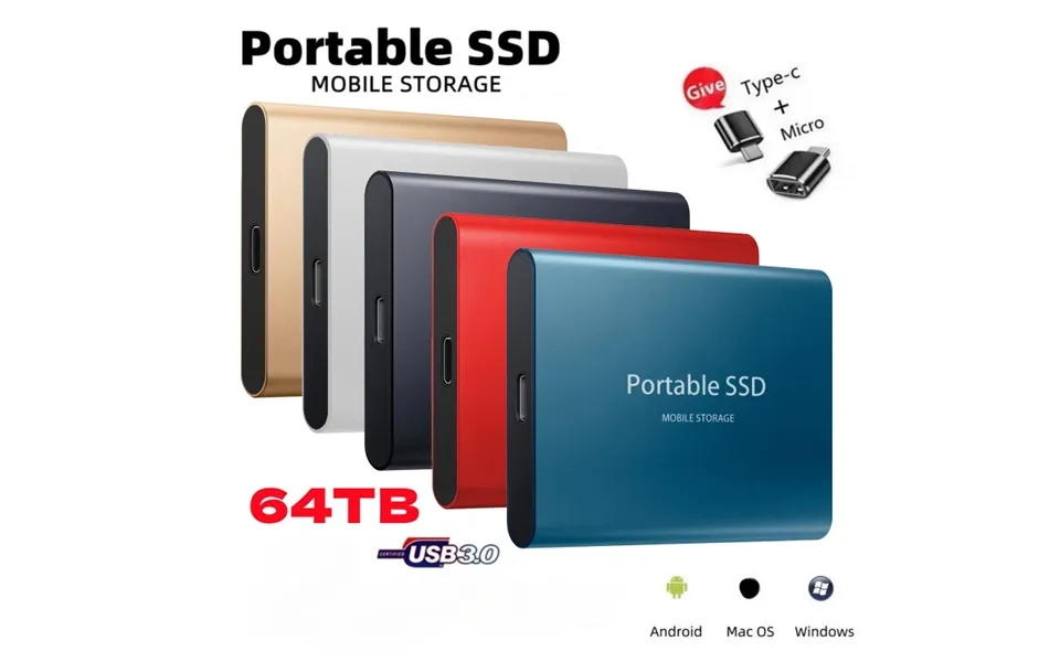 Ssd Mobile Hard Disk Large Capacity Upgrade 16tb8tb4tb2tb Portable Ultra-thin High-speed Solid State Drive