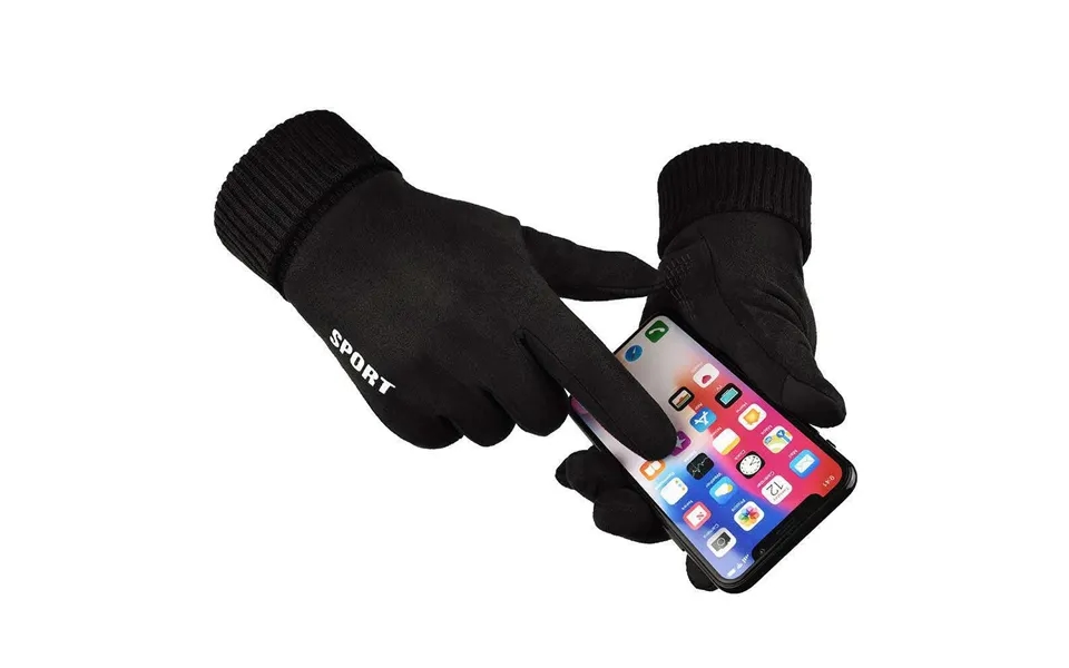 Suede Gloves For Men And Women - Autumn And Winter Warm Outdoor Sports