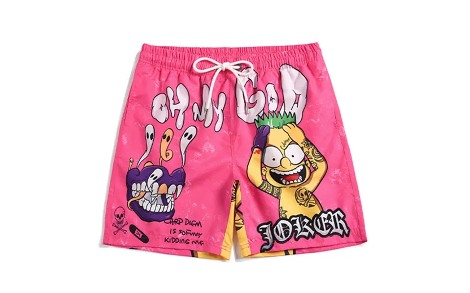 Summer Elastic Waistband Custom Design Pattern Printing Beach Shorts 100% Polyester Men's Swim Shorts Trunks220