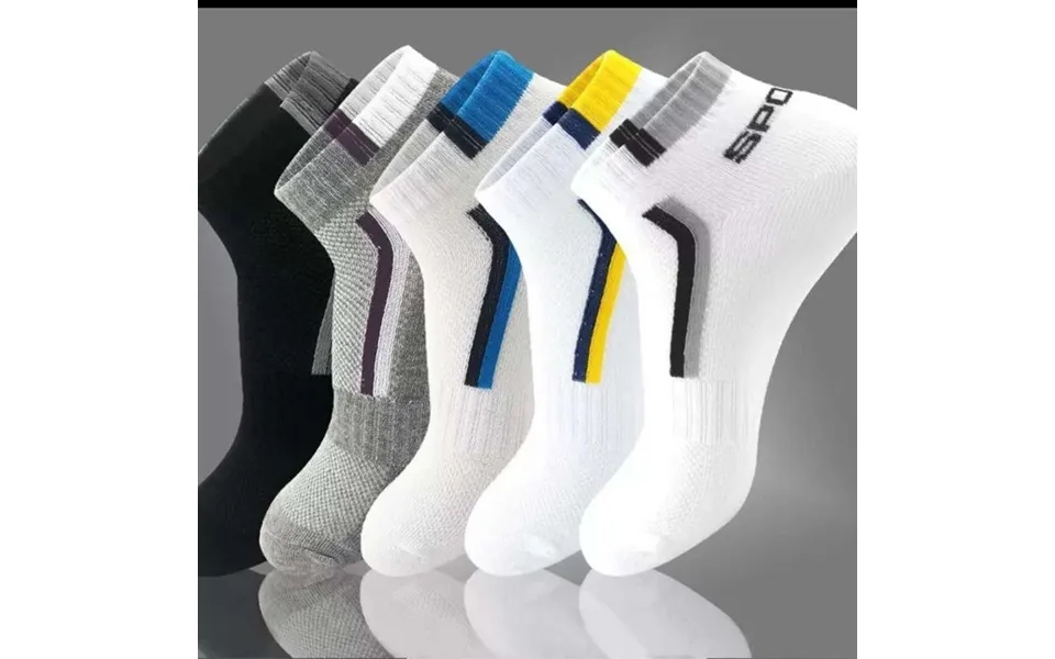 Summer Thin Boat Socks Men's Short Socks Sweat Absorbent Breathable Letters Fashionable Mesh Spt Running Professional Sp
