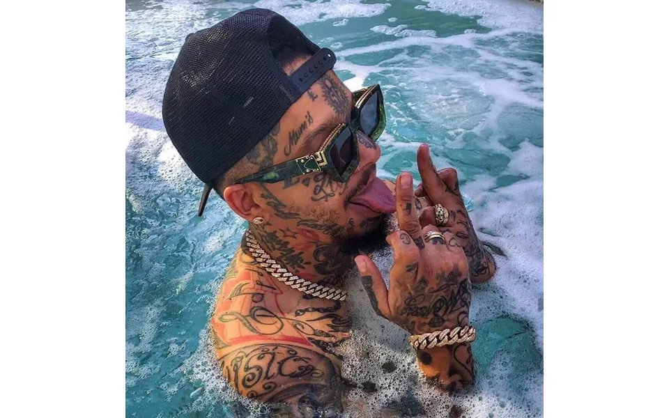 Sunglasses Men's Square Large Frame Personality Sunglasses Millionaire Fashion Glasses