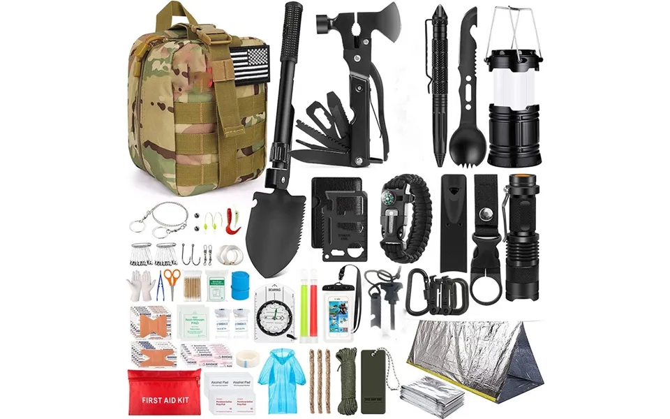 Survival Kit And First Aid Kit Camping Supplies Camping Men's Outdoor Adventure Camping Hiking Survival Kit