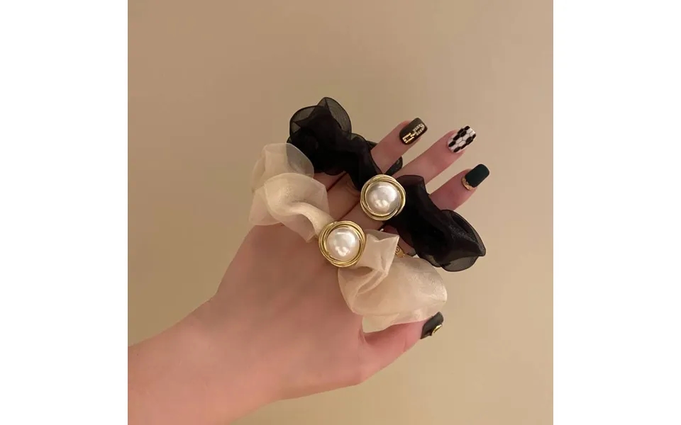 Sweet Lady Rubber Band Rope Pearl Girls Scrunchies Rubber Bands Ponytail Hair Accessories Elastic Headband