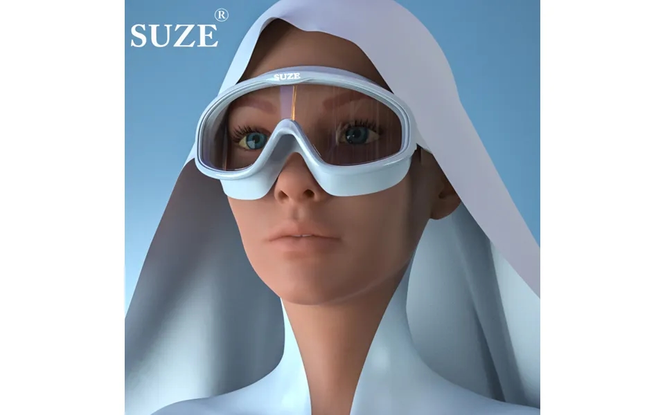 Swimming Goggles Large Frame Hd Waterproof And Anti-fog One-piece Swimming Goggles For Men And Women Adult Diving Cap Se