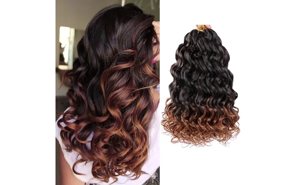 Synthetic Braiding Hair Ocean 9inch 8packs Wave For Black Women Deep Curly Twist Crochet Braids Water Wavy