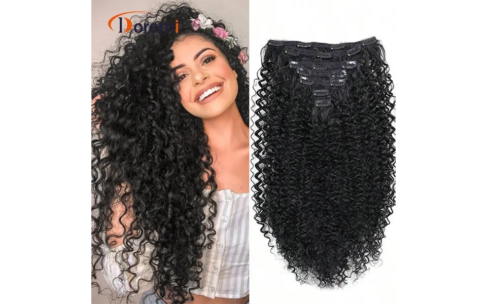 Synthetic Hair Extensions Wig Piece 50cm140g Hair Extensions Curling Clip Women's Curl Hair Extensions 7-piece Set