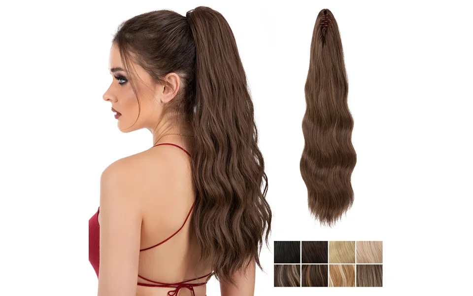 Synthetic Hair Female Grab Clip Natural Simulation Long Curly High Braid Synthetic Fiber Ponytail Hair Extensions