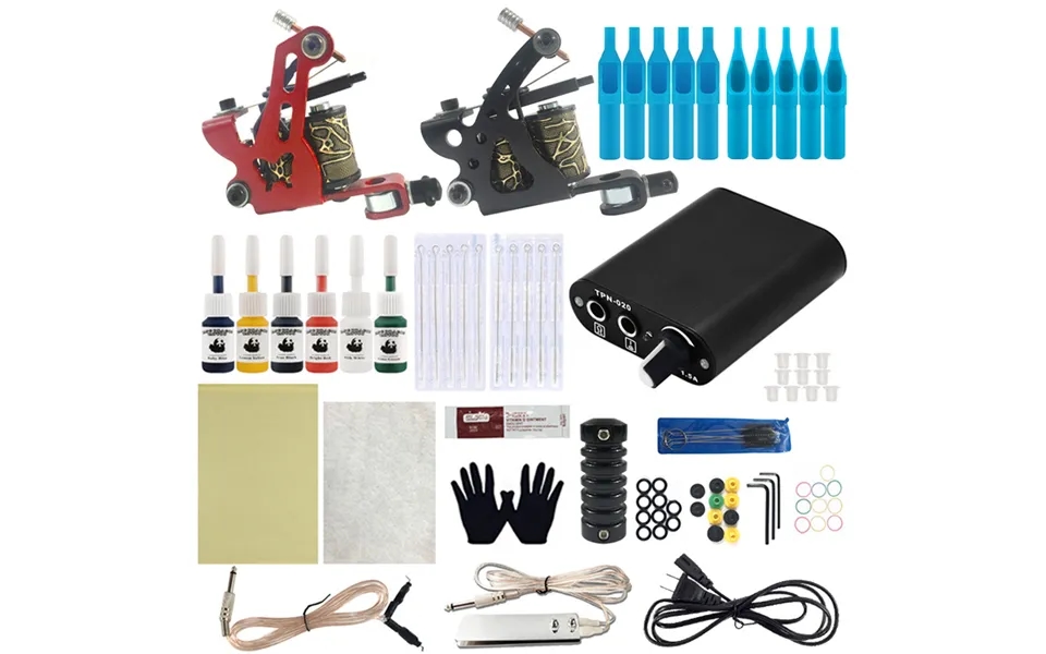 Tattoo Machine Set European Beautiful Tattoo Equipment Tattoo Machine Beginners Tattoo Set