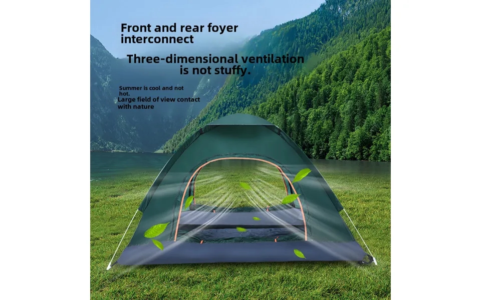 Tent Outdoor Fully Automatic 3-4 Double 2 Single Home Sun Protection Indoor Small House Adult Children Tent