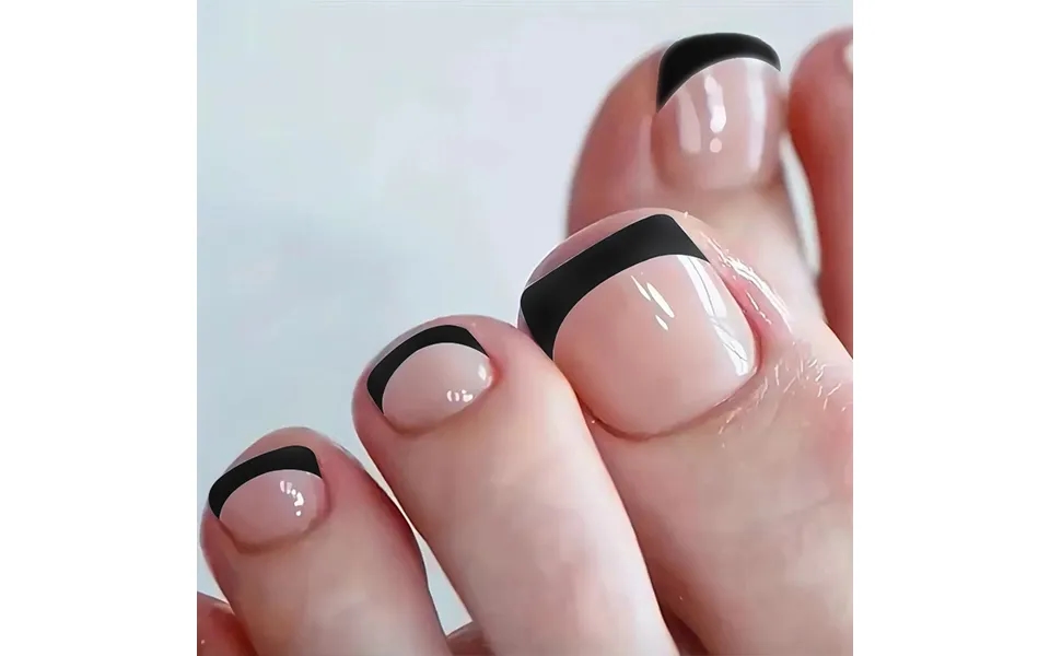 Toenail Manicure Sticker French Black Edge Wear Simple Temperament Joker European And American Foreign Trade Ins Removab