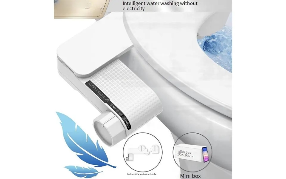 Toilets Non Electric Flushing Bidet With Simple Double Nozzles Lightweight Pp Cleaning Artifact Smart Toilet Seat