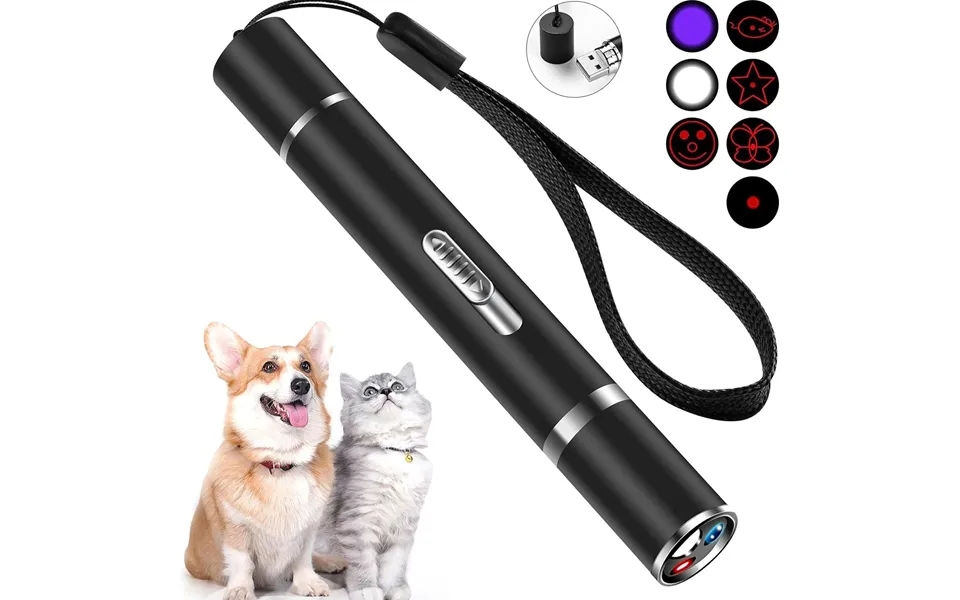 Toy Pointer Teasing Wand Laser Infrared Purple Light Usb Rechargeable Pen Electric Pet Cat