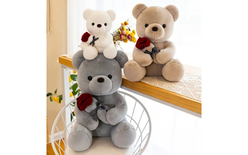 Toy White Teddy Bear Bear Doll Doll Plush Toy Valentine's Day Birthday Gift