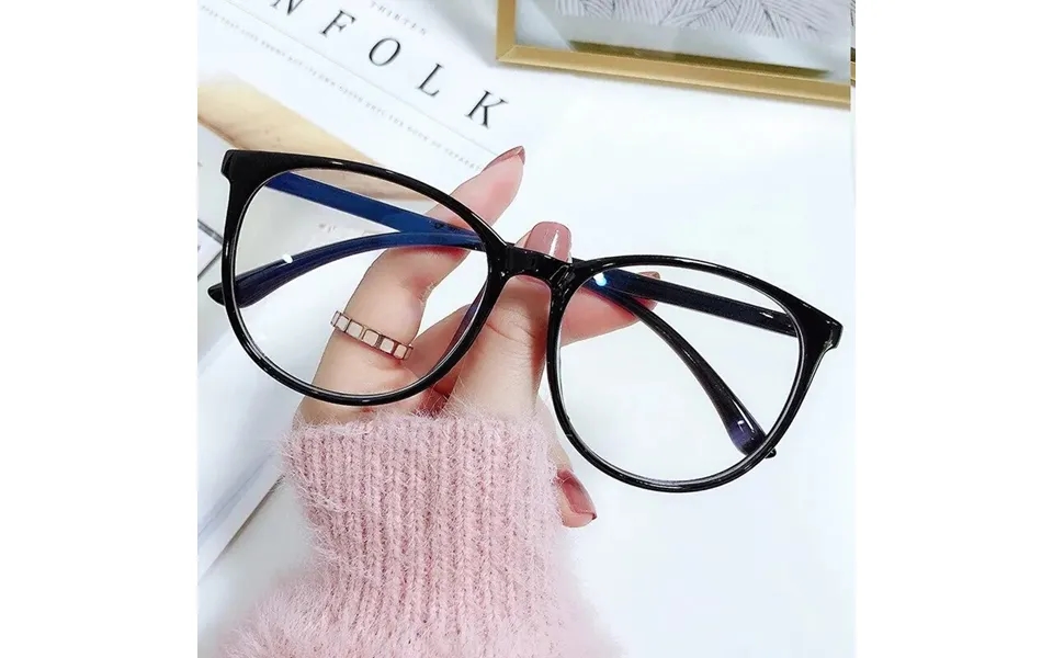Transparent Computer Glasses Frame Women Men Anti Blue Light Round Glasses Blackout Glasses Optical Glasses Lenses